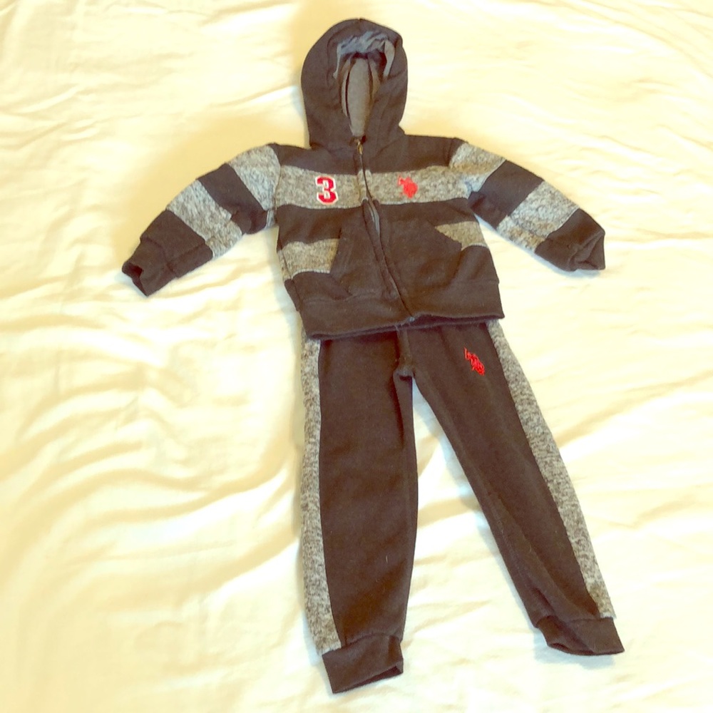 US Polo Assn. 4T hoodie and sweatpants set